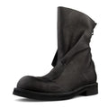Men Genuine Leather Boots Vintage Gothic