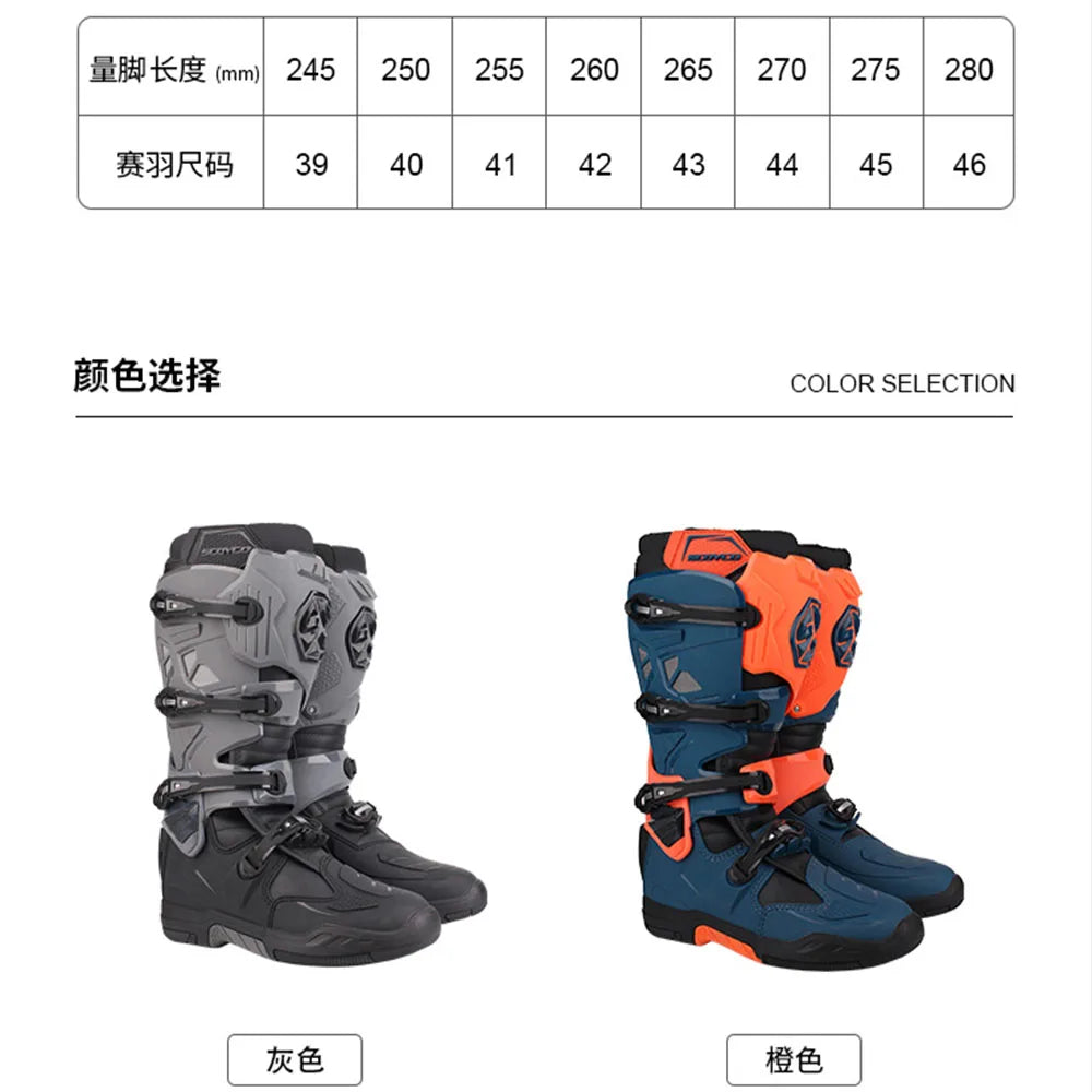 CE Certification Motocross Protective Boots Outdoor