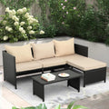 3-Piece Outdoor Rattan Furniture Set