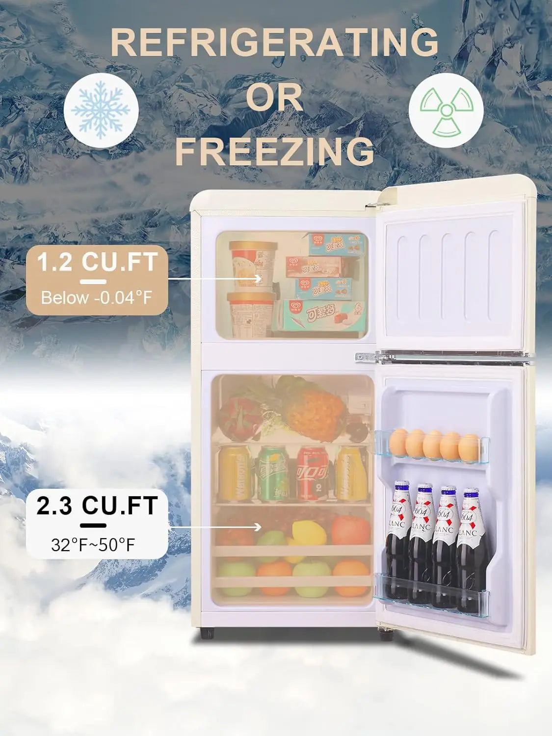 3.2 Cu.ft Compact Refrigerator