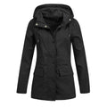 Women Casual Anoraks Solid Zipper Coat