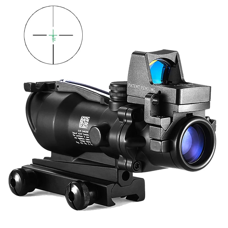 Adjustable 4x32 Red Dot 1x4x Red Dot Tactical Scope