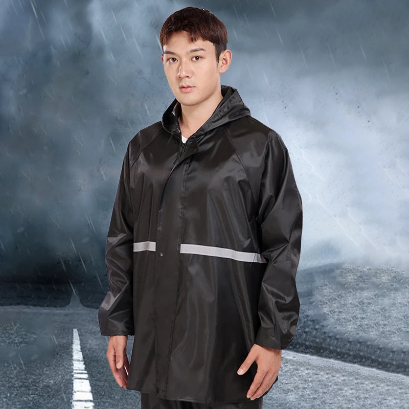 Hooded Coat Pant Rain Suit Waterproof