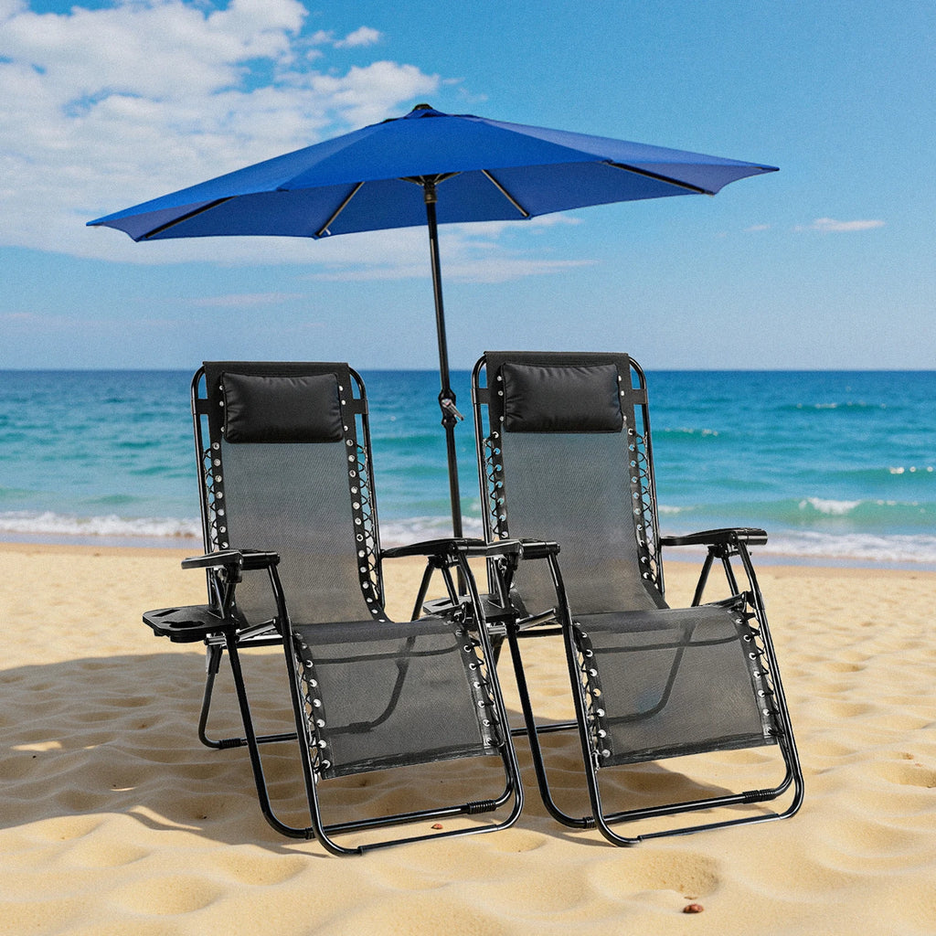 Zero Gravity Set of 2 Portable Recliner Pillow