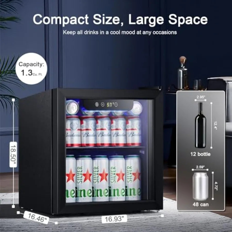 Mini Fridge Cooler 12 Bottle
