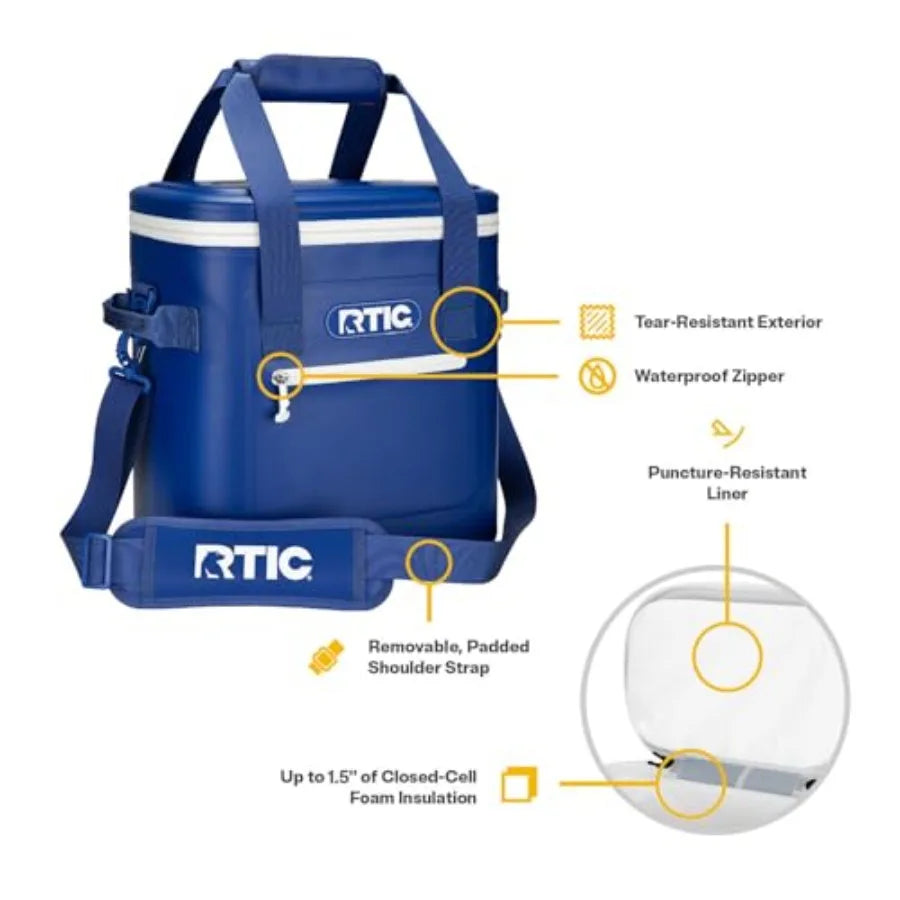 Ultra-Tough Soft Cooler 20 Cane, Travel, Camping, Picnic