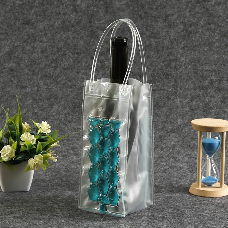 Ice Wine Bag Holder Champagne Beer Cooler Wine Glass Holder
