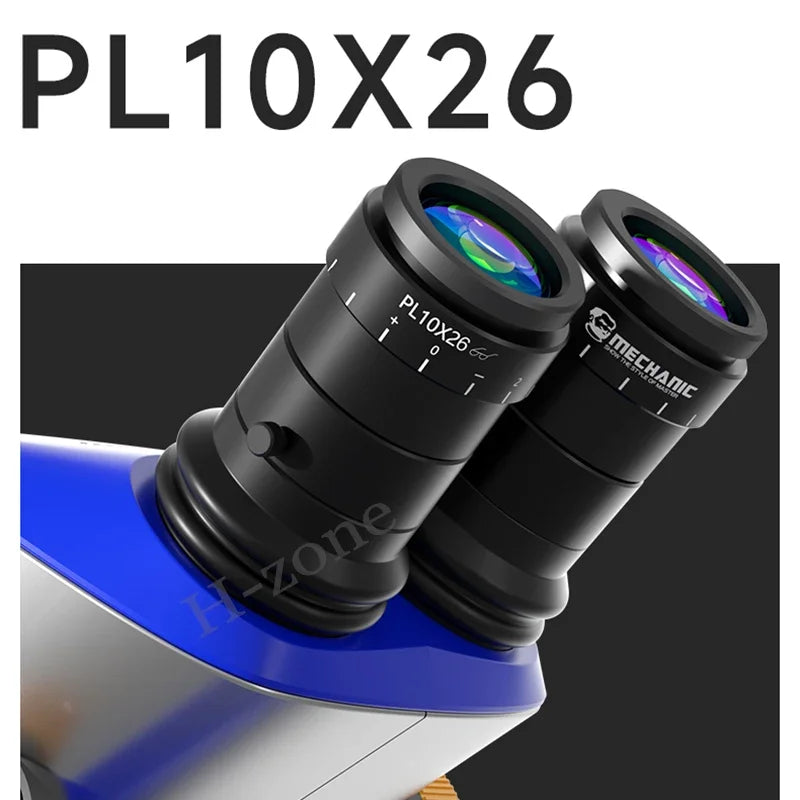 Trinocular Microscope 6.5X-52X Continuous Zoom