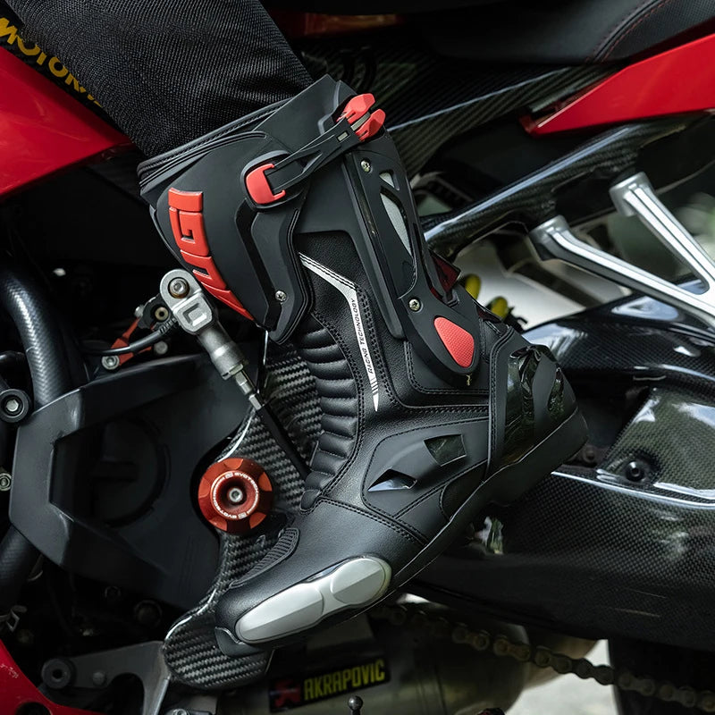 Motorcycle Boots Waterproof Impact Resistant