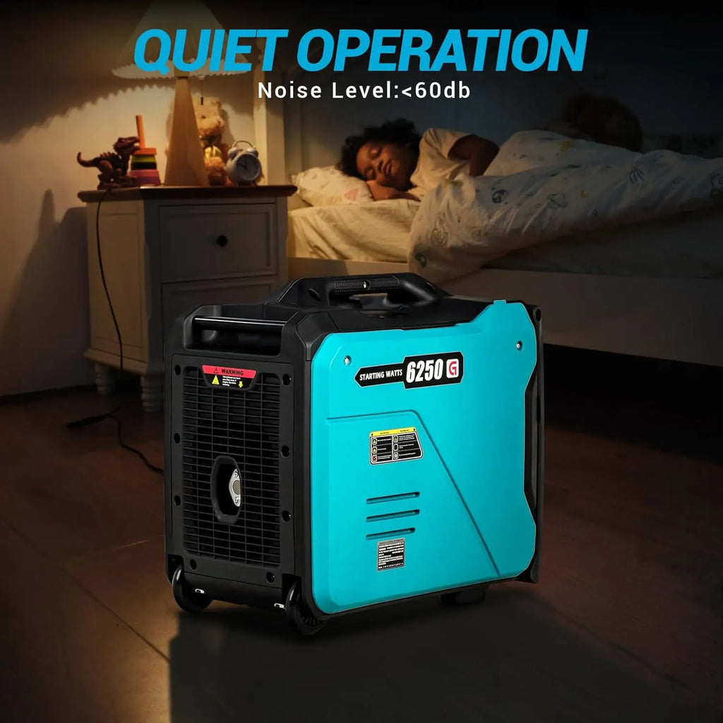 6250W Portable Gas Powered Portable Inverter Generator