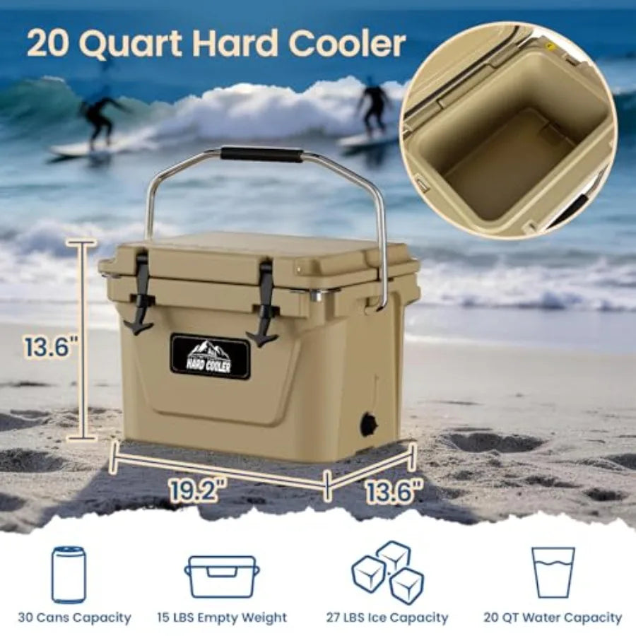 Portable Ice Retention Chest Rotomolded Cooler