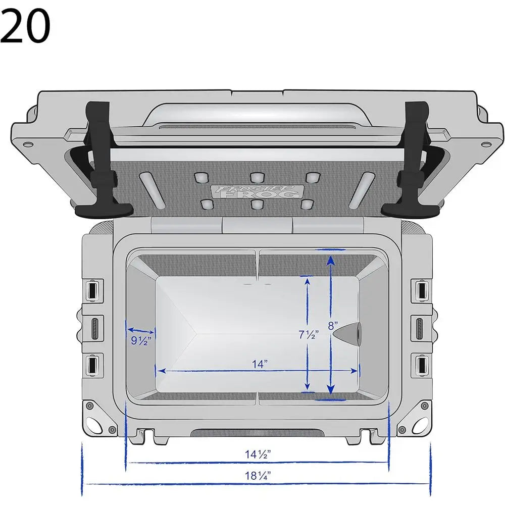 20-Quart Roto-Molded Insulated Cooler