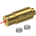 9MM Optics Cartridge Red Laser Bore Brass Sighter