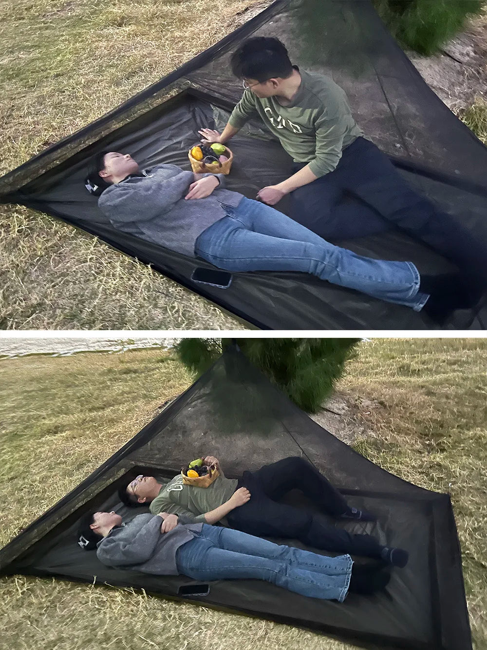 Camping Mosquito Net Pyramid Mesh Tent