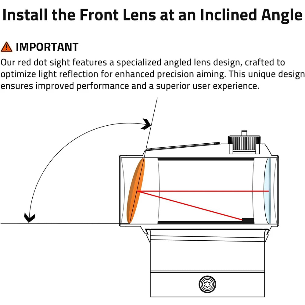 1X20mm Red Dot Sight Motion Awake 2 MOA Optics Scope