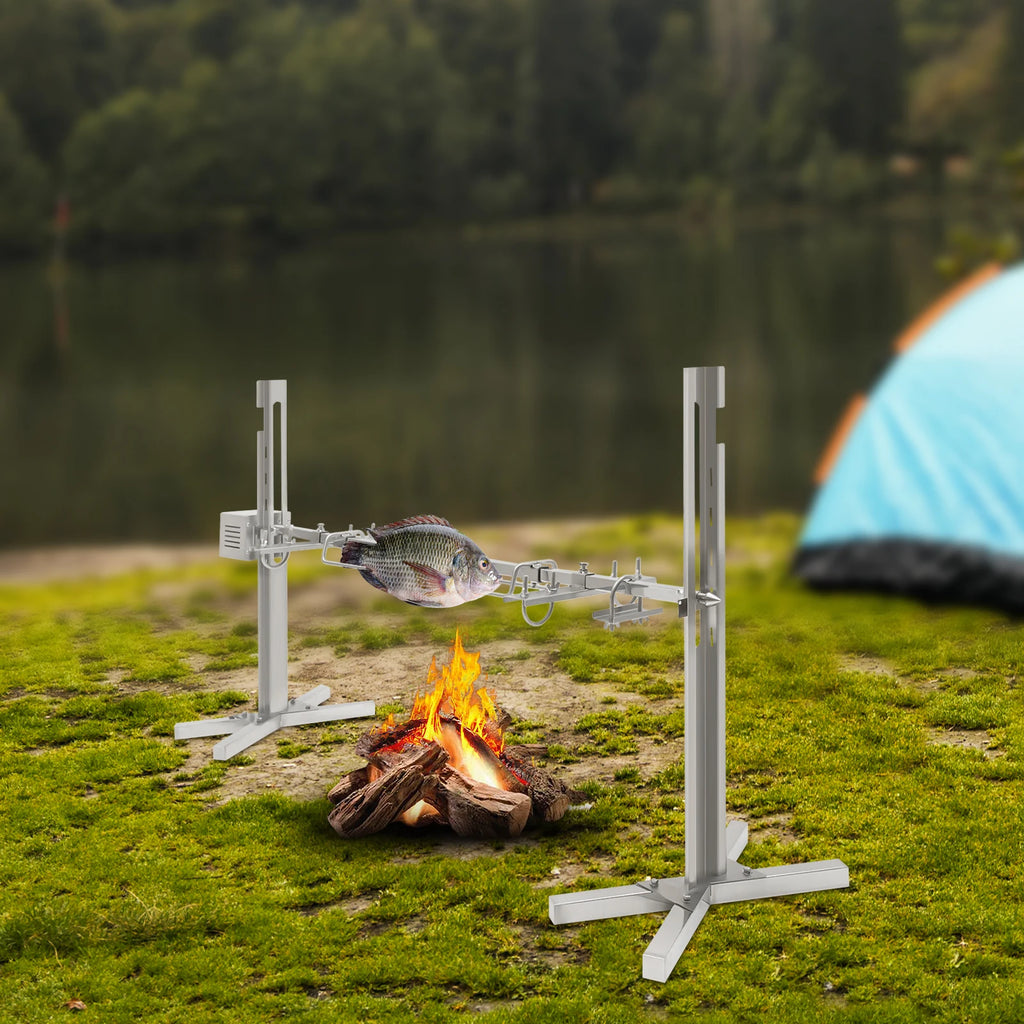 53" Rotisserie Grill Kit Roaster Stand