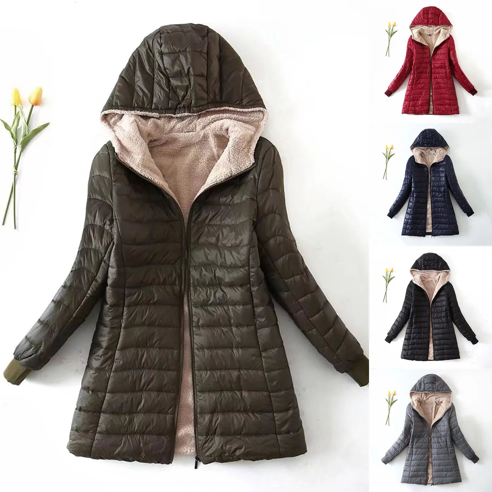 Women Warm Plush Coats Winter