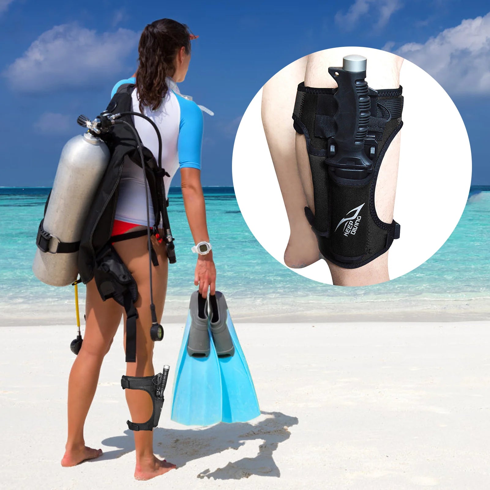 Scuba Diving Knife Leg Holder