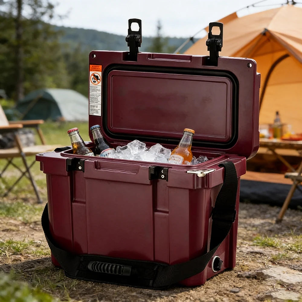 17QT Portable Rotomolded Hard Cooler