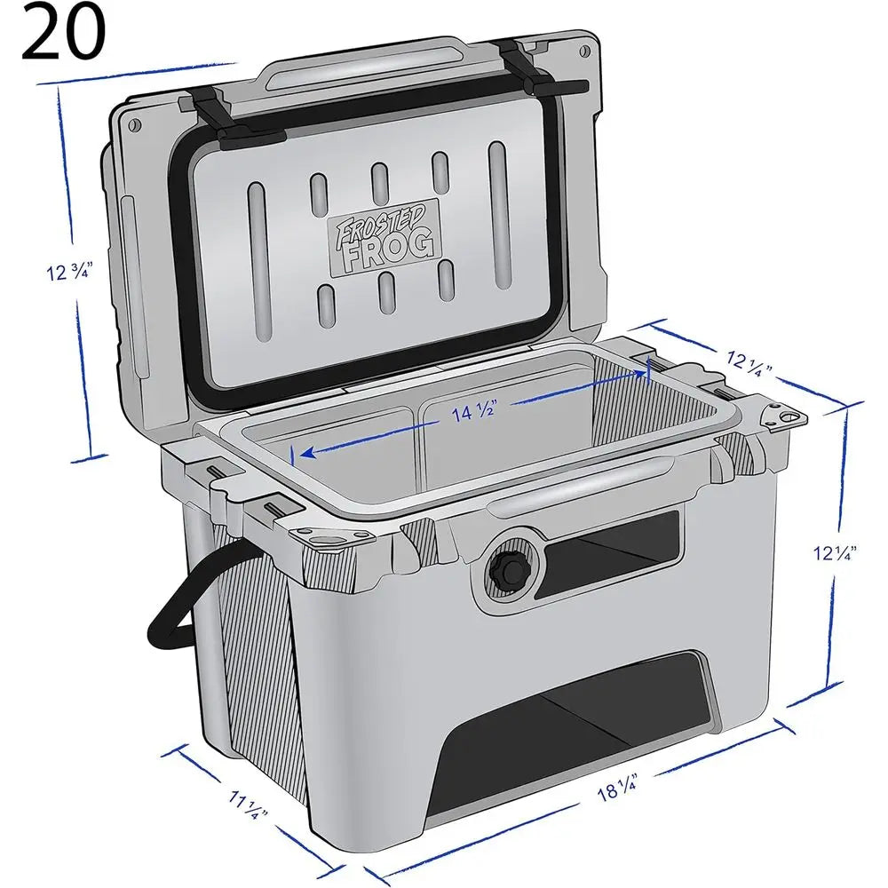20-Quart Roto-Molded Insulated Cooler