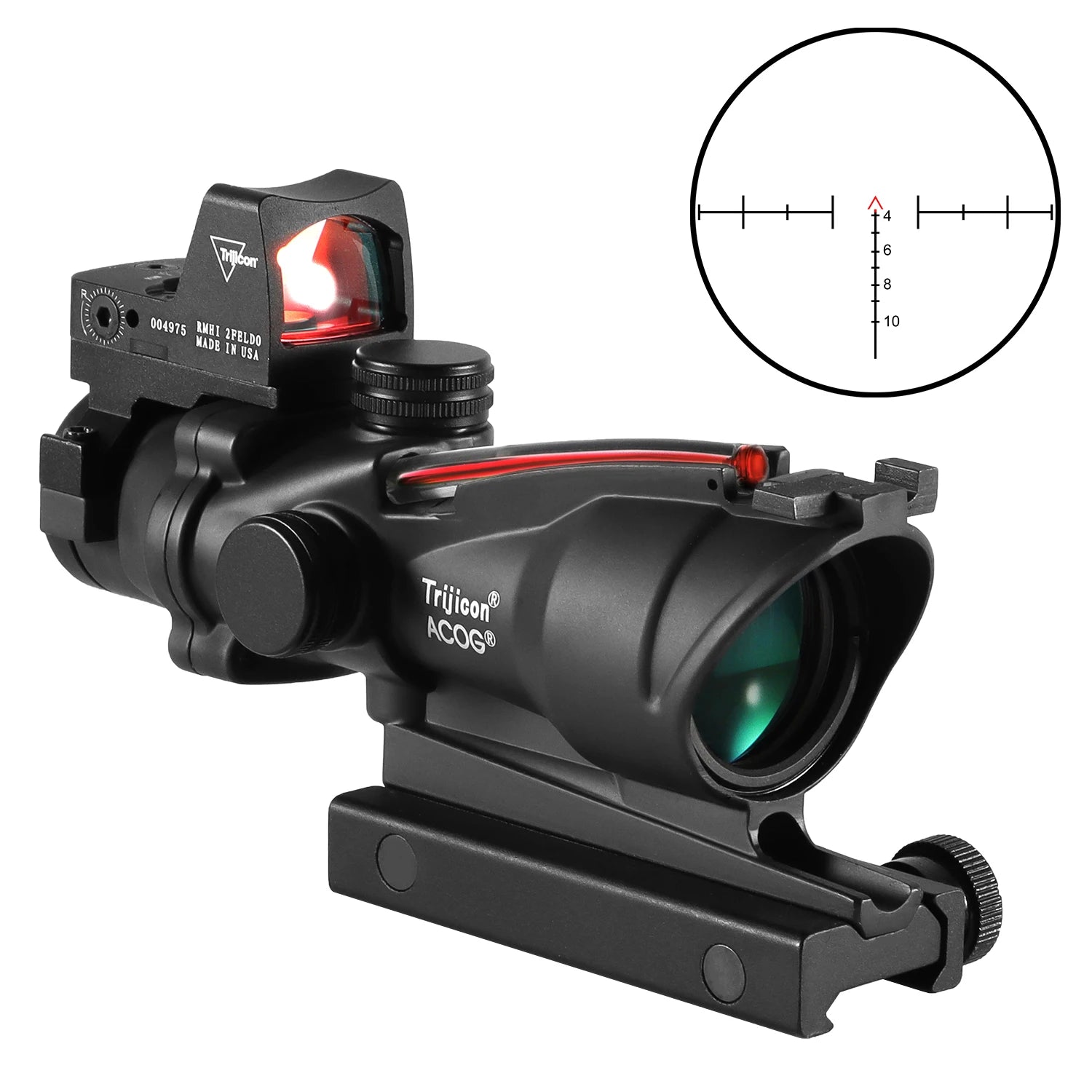 Adjustable 4x32 Red Dot 1x4x Red Dot Tactical Scope