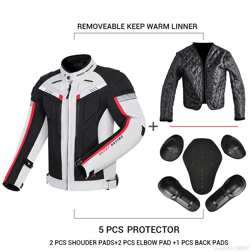 Waterproof Motorcycle Jacket Pant Suit Protective Gear