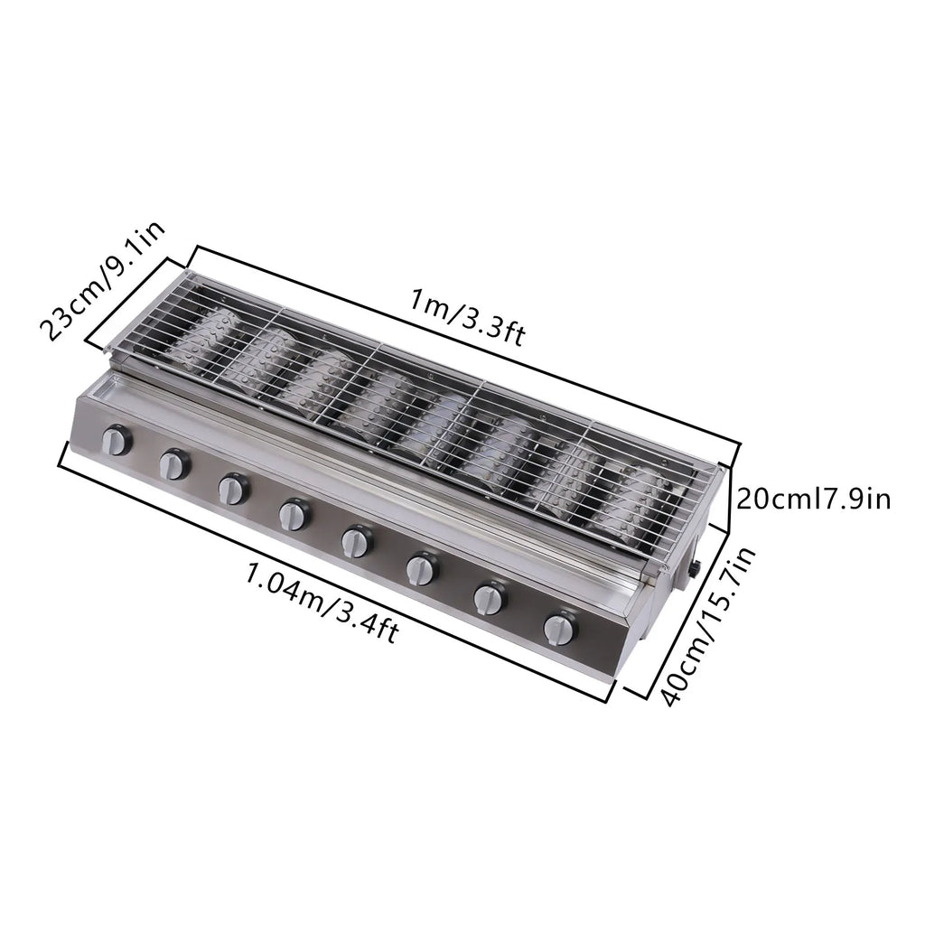 8-Burner Gas BBQ Grill
