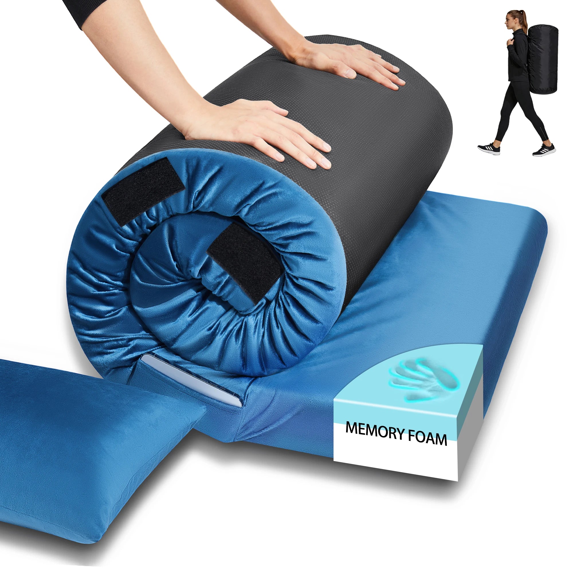 3 Inch Memory Foam Camping Mattress