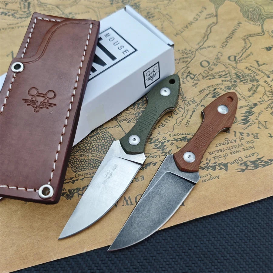 Fixed Blade Knife Satin Drop Point