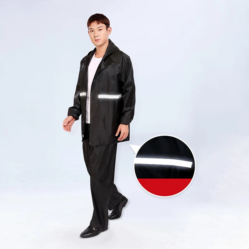 Hooded Coat Pant Rain Suit Waterproof