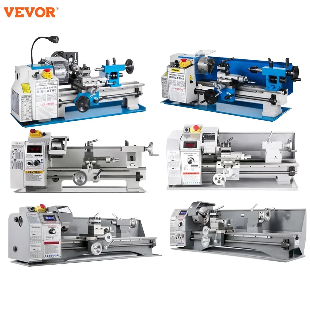 Mini Metal Lathe Variable Speed Large Swing