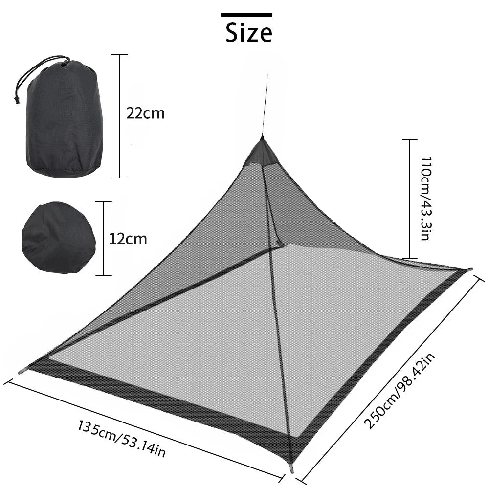Camping Mosquito Net Pyramid Mesh Tent