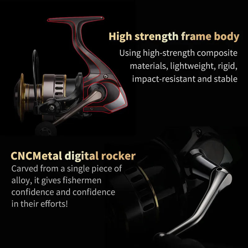 Rotating Fishing Reel Aluminum Alloy Body