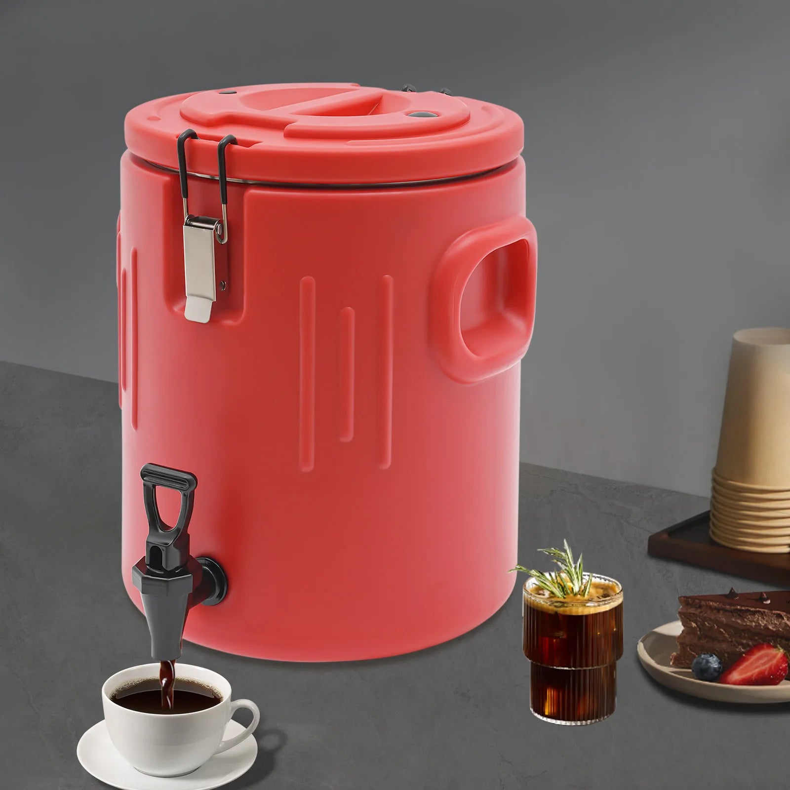 Insulated Beverage Dispenser Party Drink Cooler with Spigot