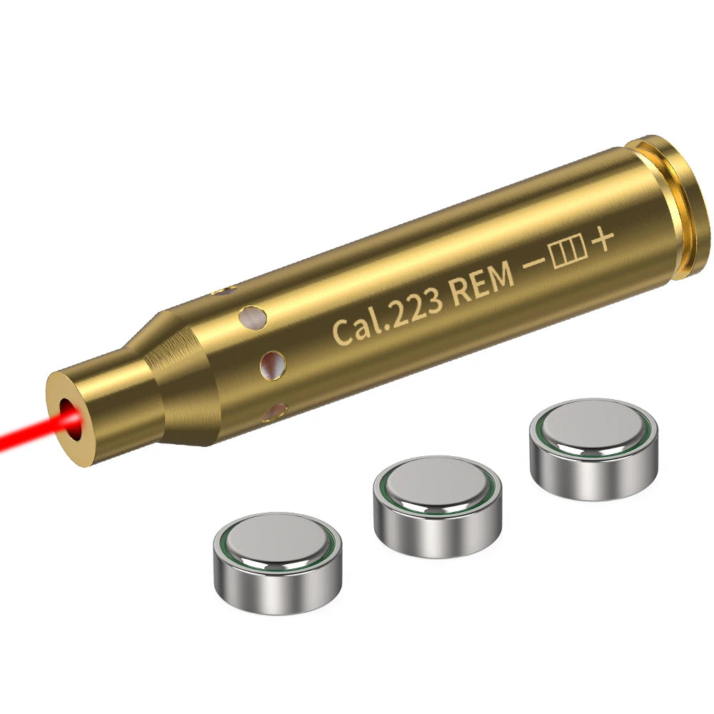 223REM Optics Cartridge Red Dot Laser Boresighter