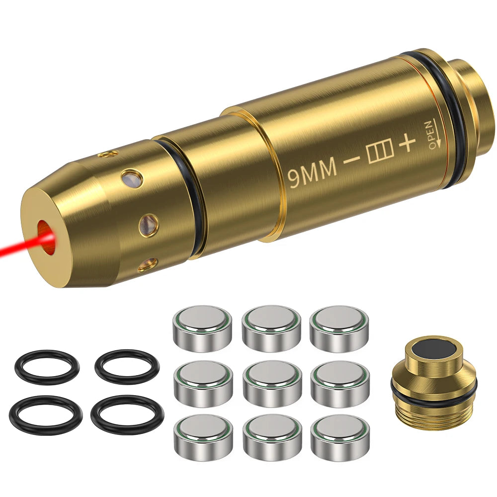 9mm Red Dot Laser Training Cartridge Dry Fire