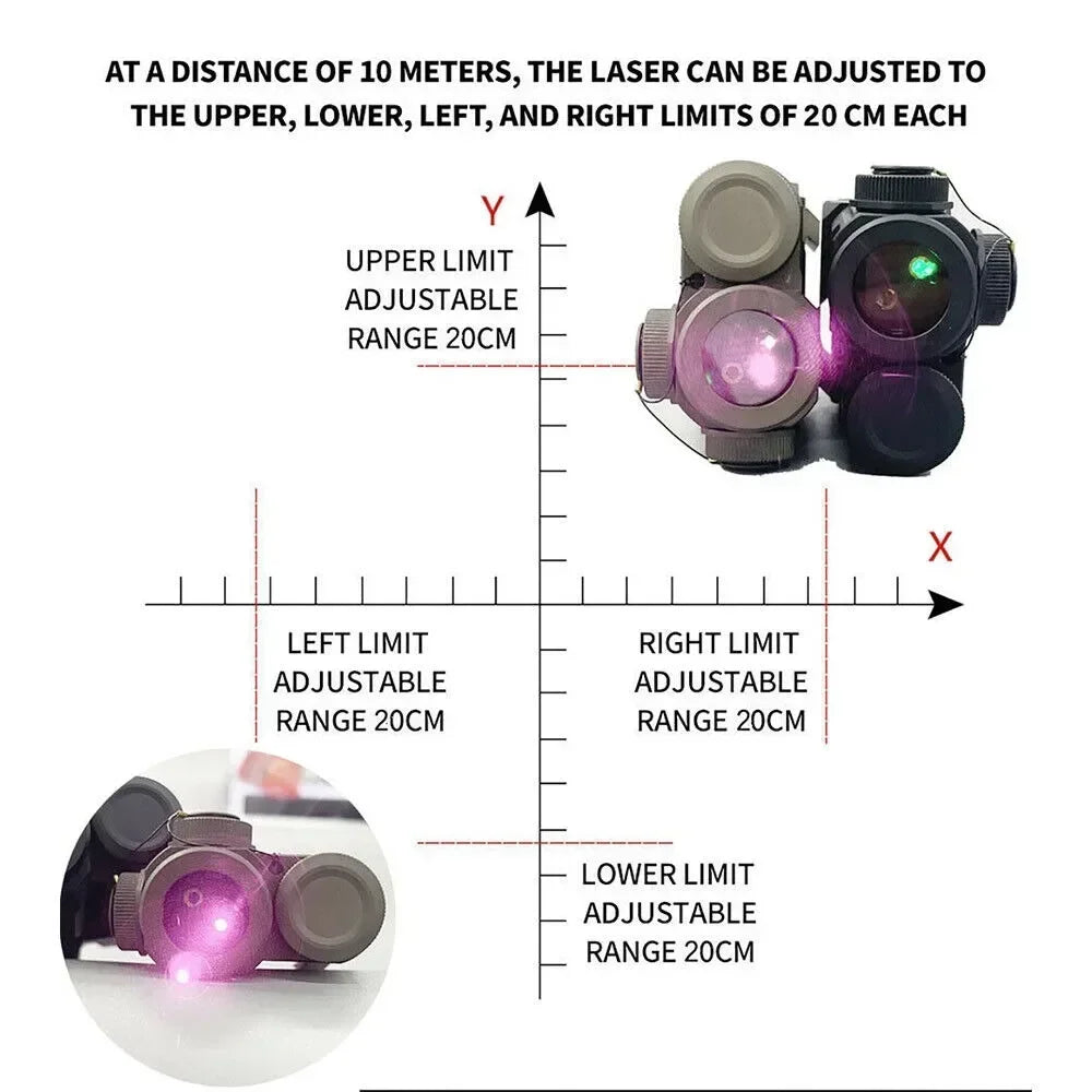 Tactical 4 Green IR Laser Red Dot Sight