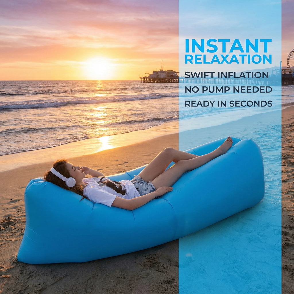 Inflatable Air Sofa Portable Waterproof Lounger