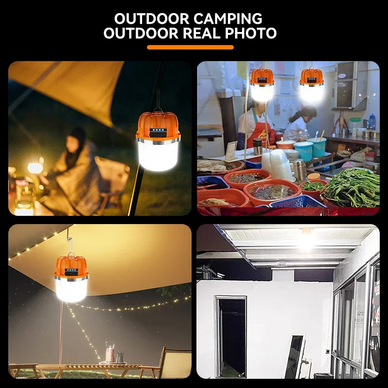 500W Lantern Rechargeable Lamp Flashlight