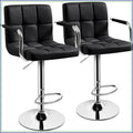 Adjustable Swivel Bar Stools Set of 2