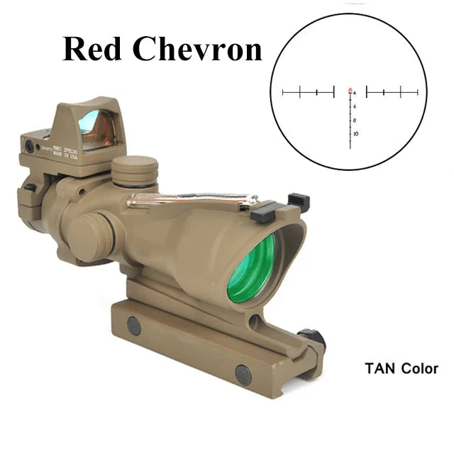 Adjustable 4x32 Red Dot 1x4x Red Dot Tactical Scope