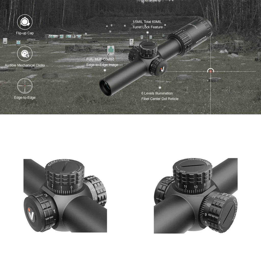 Rifle Scope Fiber Reticle Bright Dot