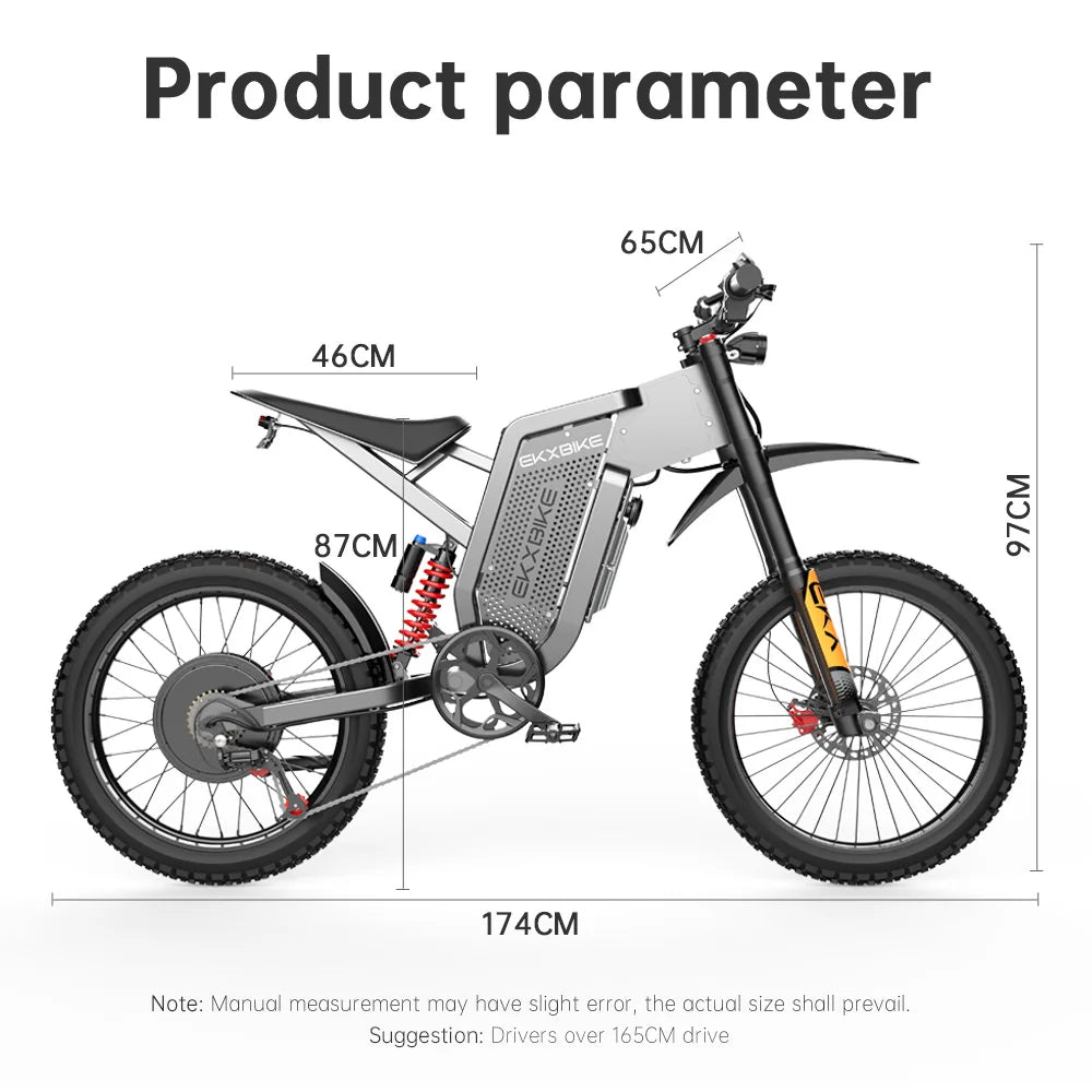 Electric Motorcycles 3000W Motor Adult Off Road