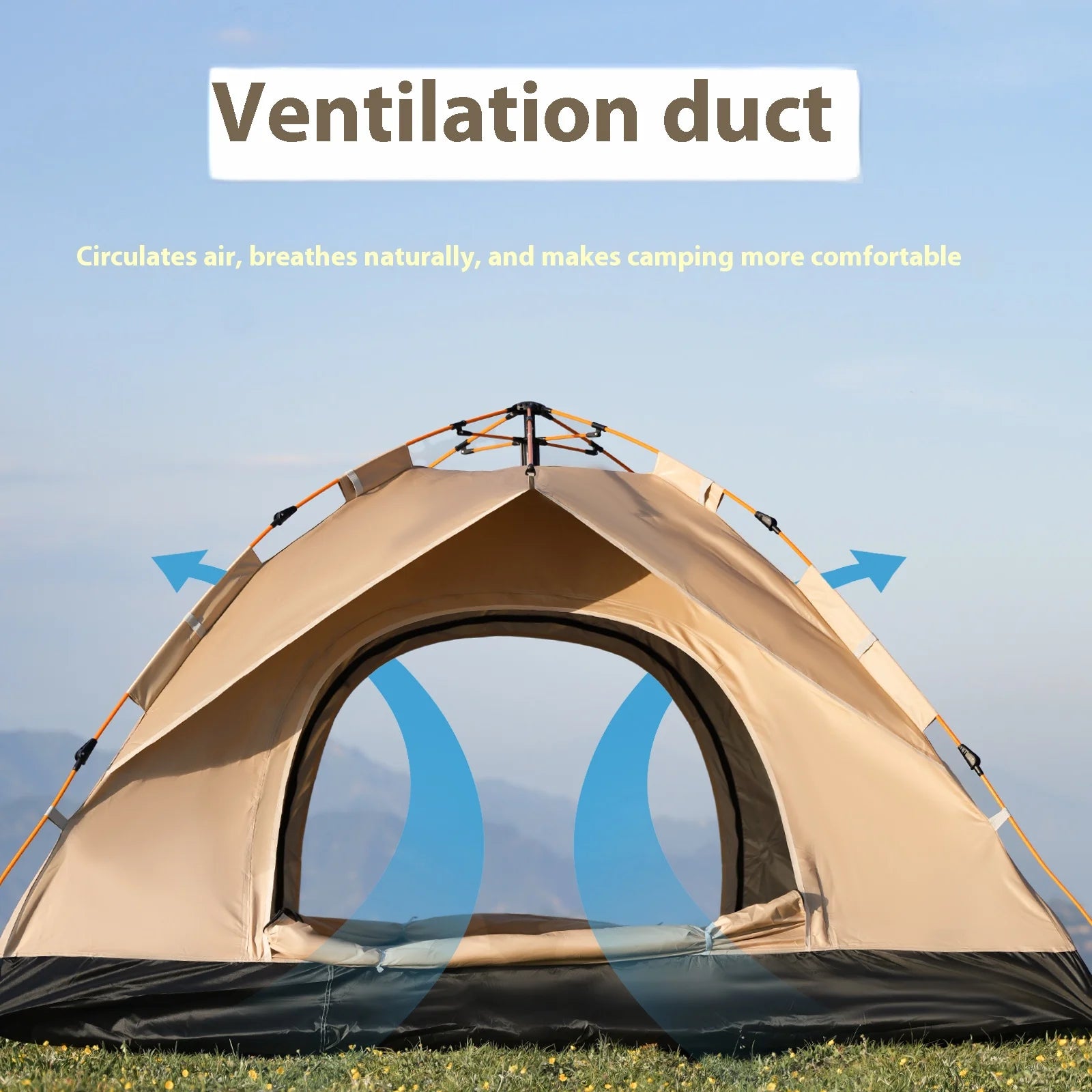 nstant Golden Tent Portable 3-4 Person