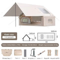 2-in-1 Auto Inflatable Tent with Sunshade Waterproof