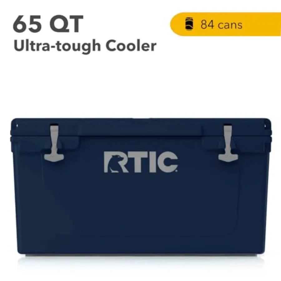65 QT Ultra-Tough Cooler Hard Insulated Portable Ice Chest