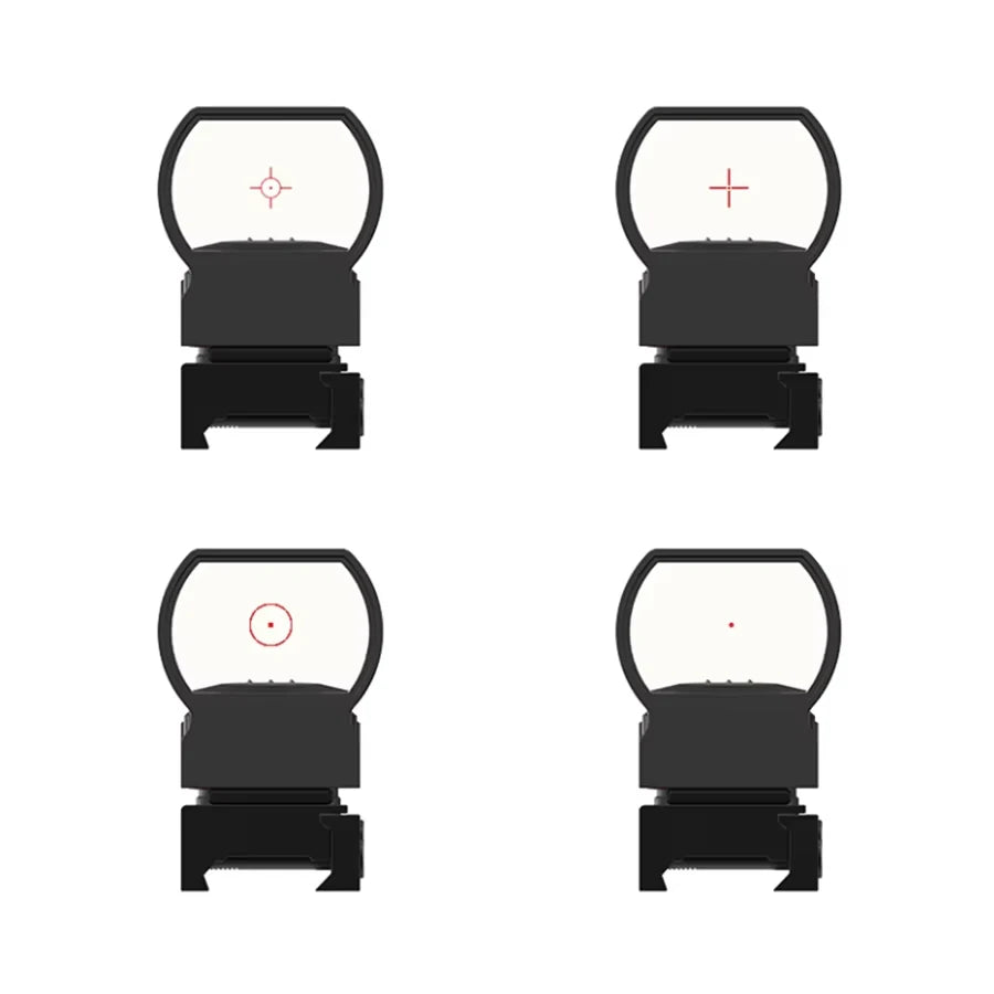 VictOptics 1x22x33 Red Dot Sight, Four Kinds of Reticles, Design for Real Fire Caliber and Ammunition,Tactical Style