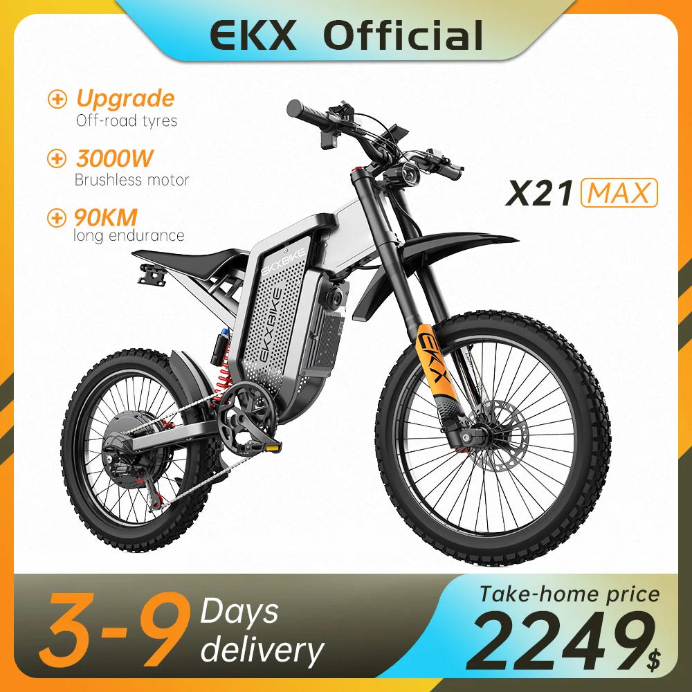 Electric Motorcycles 3000W Motor Adult Off Road