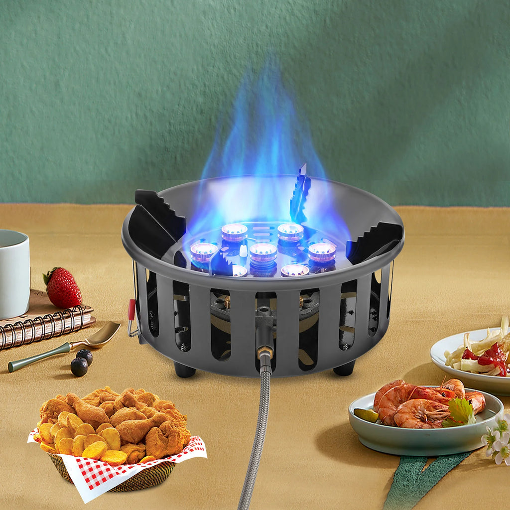 7-Core Camping Strong Portable Gas Burner