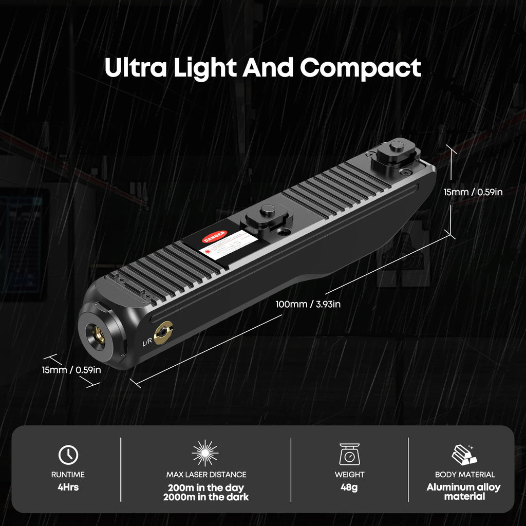 Green Magnetic Charging Laser Sight for Rifle